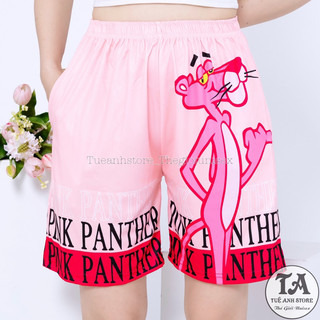 Size 38-85KG Quần Short lững Hoạt Hình Cartoon BÁO HỒNG - Quần đùi cotton mùa hè nam nữ Unisex hoạ tiết Cute TUEANHSTORE