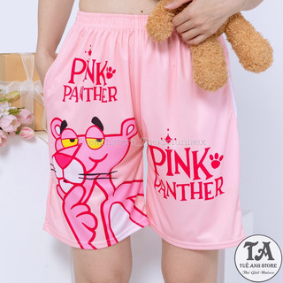 Size 38-85KG Quần Short lững Hoạt Hình Cartoon BÁO HỒNG - Quần đùi cotton mùa hè nam nữ Unisex hoạ tiết Cute TUEANHSTORE