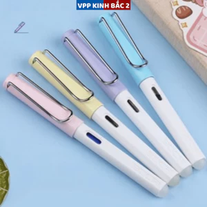 Bút máy T1(thân trắng) có đầu tẩy dùng mực xóa, ngòi mài tạo thanh đậm nhẹ, nét mảnh đẹp