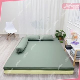Bộ 4 món ga giường 2 mặt có khoá kéo thun lạnh Ý JAFUMA  1mx2m 1m2x2m 1m4x2m 1m6x2m 1m8x2