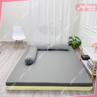 Bộ 4 món ga giường 2 mặt có khoá kéo thun lạnh Ý JAFUMA  1mx2m 1m2x2m 1m4x2m 1m6x2m 1m8x2