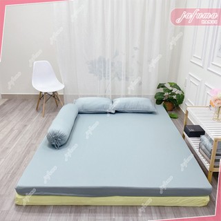 Bộ 4 món ga giường 2 mặt có khoá kéo thun lạnh Ý JAFUMA  1mx2m 1m2x2m 1m4x2m 1m6x2m 1m8x2