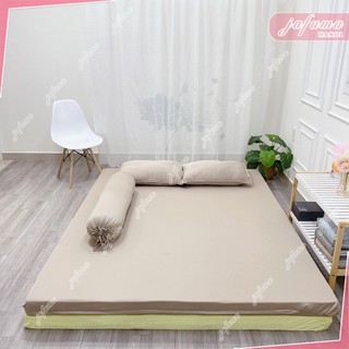 Bộ 4 món ga giường 2 mặt có khoá kéo thun lạnh Ý JAFUMA  1mx2m 1m2x2m 1m4x2m 1m6x2m 1m8x2
