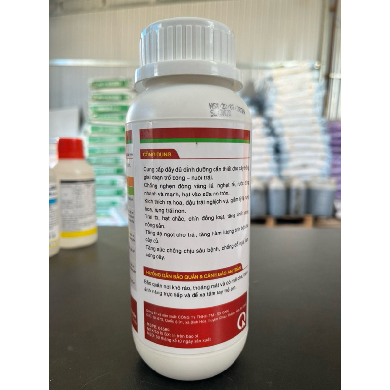 Kali Sữa 500ml Cứng Cây- Cứng Lá- Trổ đồng loạt- Trái to- Chắc hạt