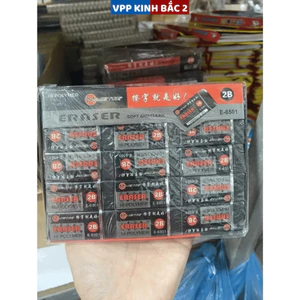 3 Tẩy bút chì ERASER màu đen tiện dụng,sạch sẽ,tiện dùng.