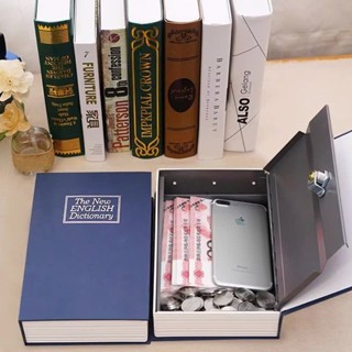 Két Sắt Mini Hình Quyển Sách - Hộp Tiết Kiệm Tiền Có Khóa Mật Khẩu Hộp Đựng Tiền Và Đồ Giá Trị