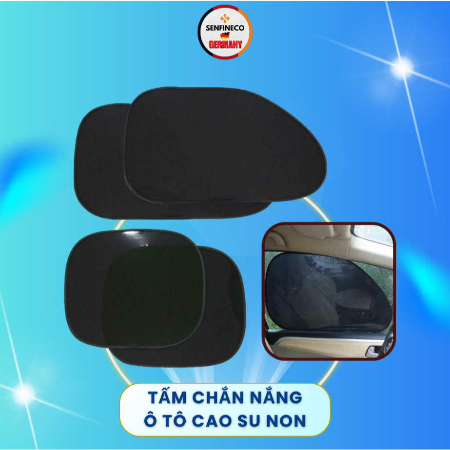Bộ 4 Tấm Che Nắng Tự Dính Bằng Cao Su Non Siêu Dính Ô Tô | Shopee Việt Nam