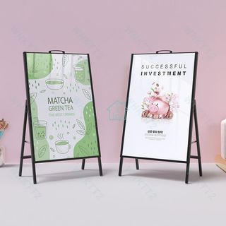 [STANDEE] Gía treo ảnh chữ A 1 mặt, kích thước 60x90cm, dùng cho quán ăn/ nước, cửa hàng ngoài trời