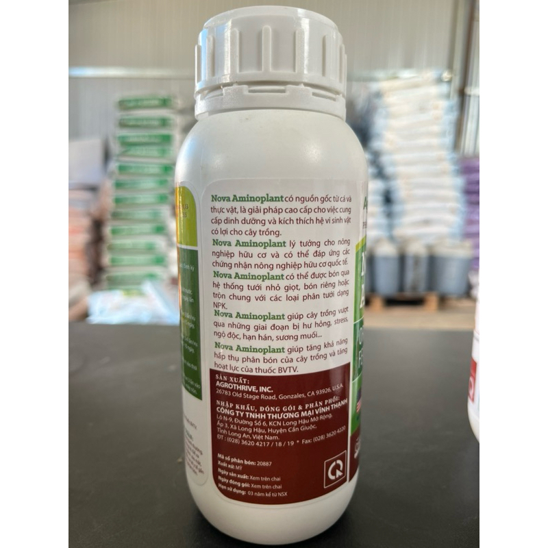 Phân bón lá hữu cơ Amino Vinh Thanh (chai 500ml)
