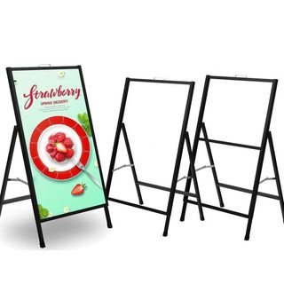 [STANDEE] Gía treo ảnh chữ A 1 mặt, kích thước 60x90cm, dùng cho quán ăn/ nước, cửa hàng ngoài trời