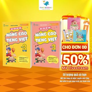 Sách - Tham khảo Lớp 3 - Combo Bài Tập Bổ Trợ Nâng Cao Tiếng Việt Lớp 3 (Tập 1 + Tập 2) - Theo Chương Trình Mới Nhất