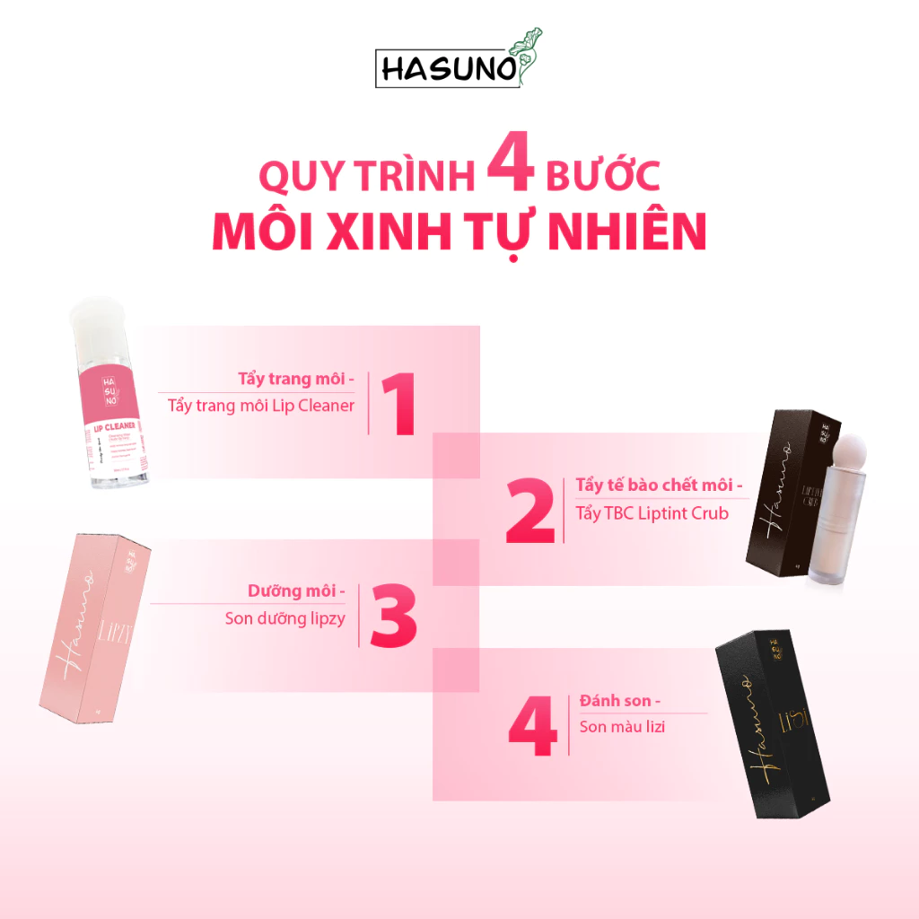 Quy trình chăm sóc môi chuẩn