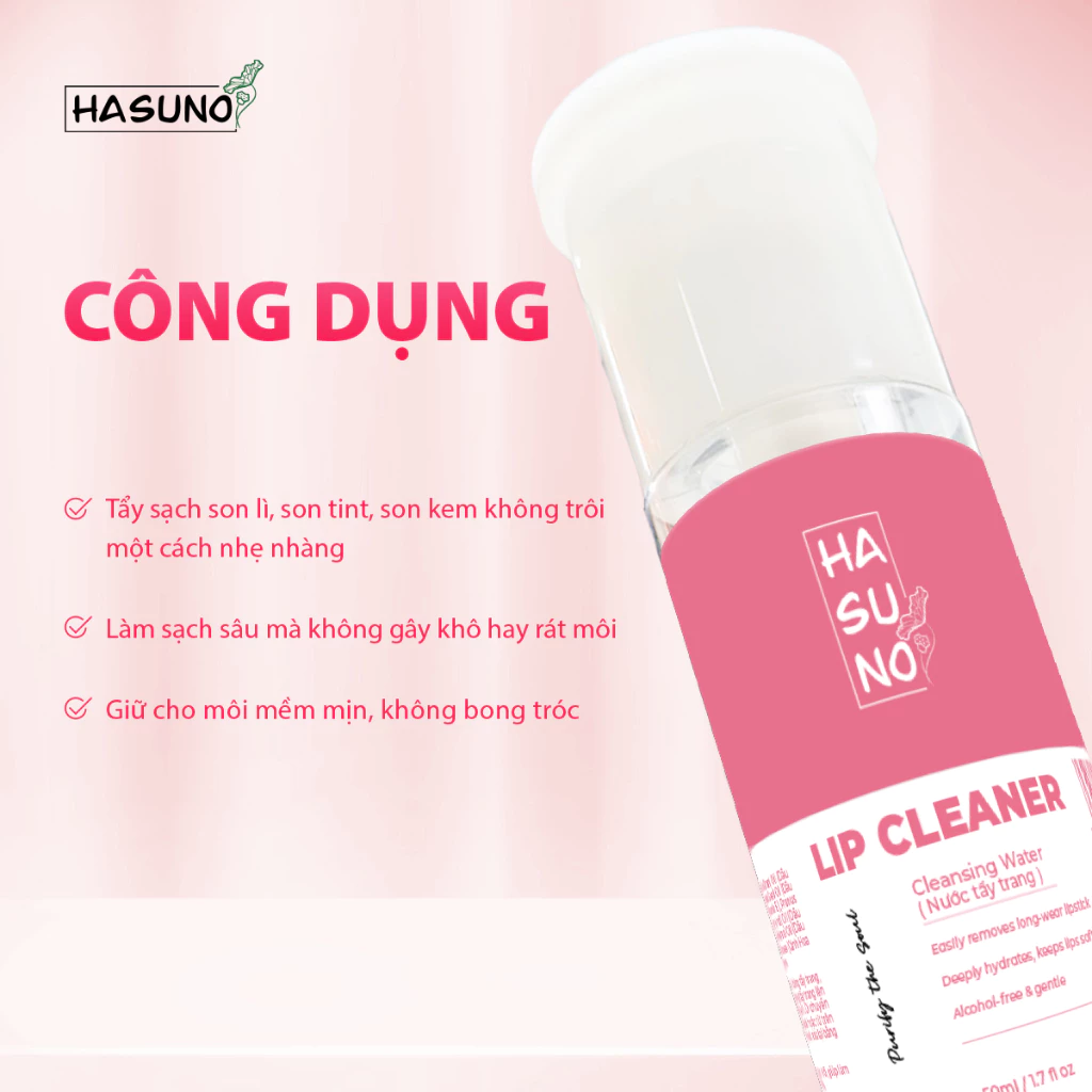 Công dụng tẩy trang môi