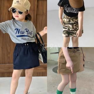 CV1-Chân váy kaki bé gái rút dây cực dễ thương - Size 8-26Kg