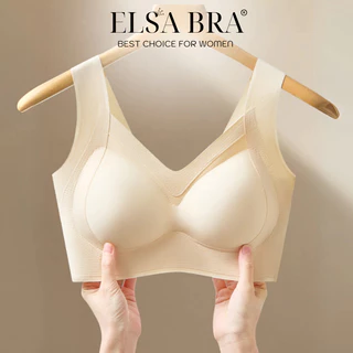 Áo ngực nâng ngực che mỡ vùng lưng cao cấp, Áo lót nữ chất su thông hơi thoáng khí da ELSA BRA 2501