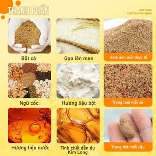 Mồi Câu Kim Long Chép Vương 500g Mồi Câu Đài Chuyên Chép Kèm Gạo Rượu Và Hương Liệu