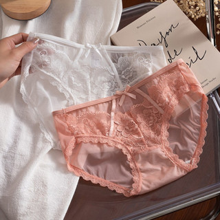 Combo 4 Quần Lót Nữ Cotton Ren Hoa Mềm Sexy Đính Nơ, Quần Chip Thoáng Đáy May 2 Lớp King Shop L-8809