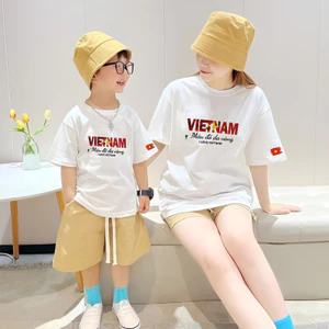 Áo Phông thun gia đình, hội nhóm, team Việt Nam máu đỏ da vàng ta tb1278