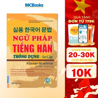 Sách - Ngữ Pháp Tiếng Hàn Thông Dụng (Sơ Cấp) – Korean Grammar In Use - MCBooks