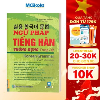 Sách - Ngữ Pháp Tiếng Hàn Thông Dụng Trình Độ Trung Cấp - Korean Grammar in use Intermediate - Học Kèm App Online