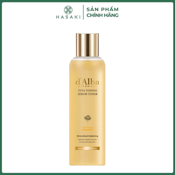 Toner d'Alba Cải Thiện Lỗ Chân Lông, Dưỡng Ẩm Da 180ml Vita Toning Serum Toner Hasaki Sản Phẩm Chính