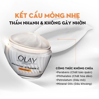 Kem dưỡng trắng da Olay Luminous Moisturiser Niacinamide + Vitamin C (50g)