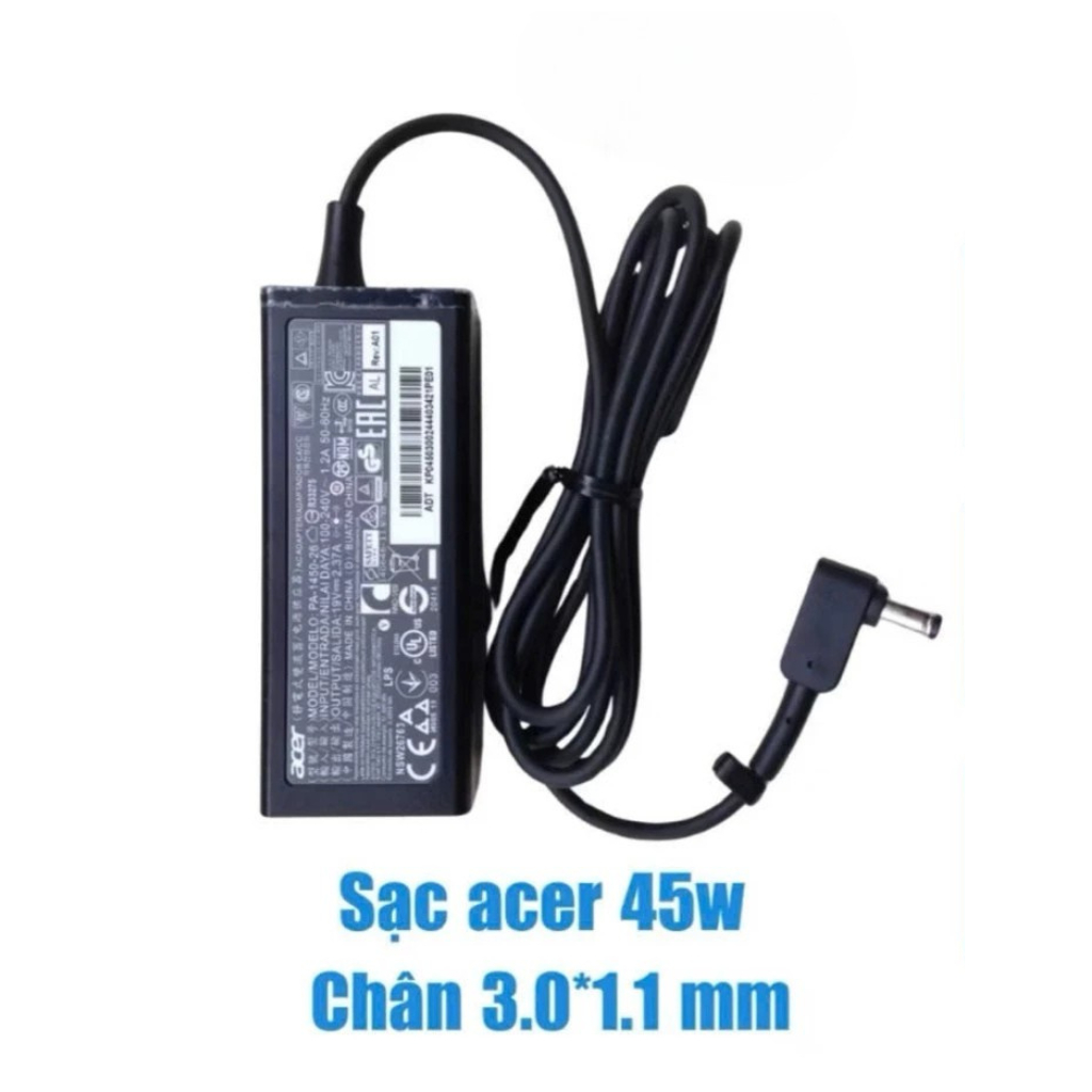 Sạc Laptop Acer Zin Cao Cấp (Chân 5.5*1.7 - Chân 3.0 *1.1), Công Suất 45w/ 65w/ 135w, Sạc Máy Tính Bảo Hành 12 Tháng
