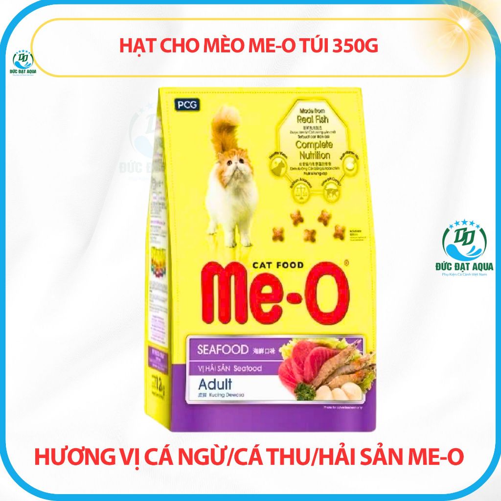 Hạt Cho Mèo Me-O Túi 350g - Hương Vị Cá Ngừ/Cá Thu/Hải Sản ME-O túi dành cho mèo trưởng thành 8