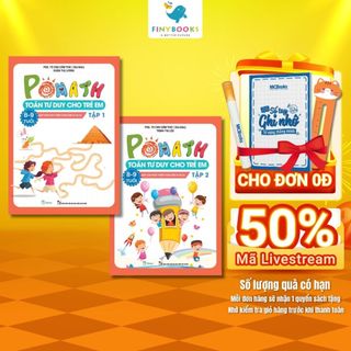 Sách - Combo Pomath Toán Tư Duy Cho Trẻ 8 - 9 Tuổi (Tập 1 + Tập 2) - Phát triển IQ EQ CQ