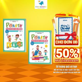Sách - Combo Pomath Toán tư duy cho trẻ em 10 - 11 tuổi (Tập 1 + Tập 2)- Phát Triển IQ EQ CQ