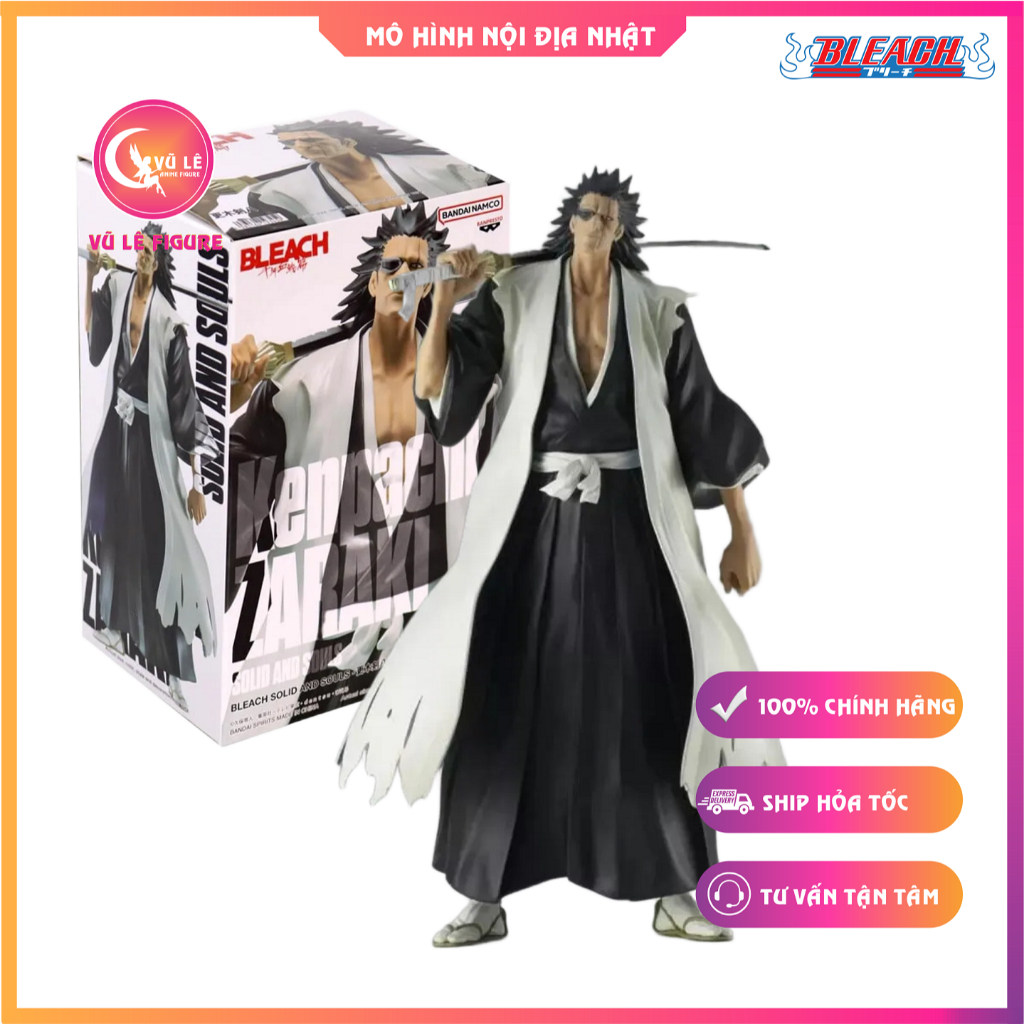 Figurine Banpresto Kenpachi Zaraki – Bleach Solid And Souls, 18 Cm, Neuve
