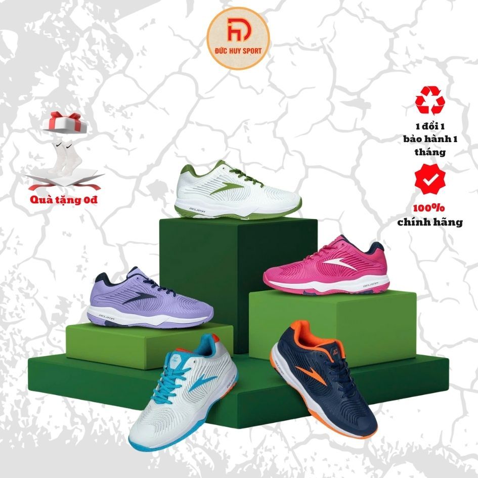 Giày Pickleball Mira GELATIN Chính Hãng Bộ Đế Cao Nguyên Chất Bền Đẹp, Êm Chân, Bám Sân Tốt