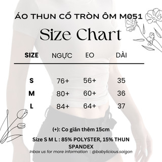 Áo thun cổ tròn ôm M051