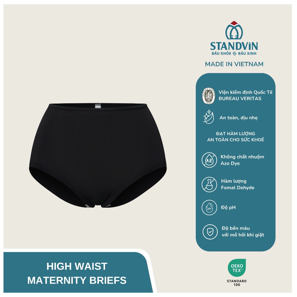 Quần Lót Bầu - High Waist Maternity Briefs (Hộp 3 cái) (Có thể tùy chọn màu, vui lòng ghi chú khi chọn opt tùy chọn)