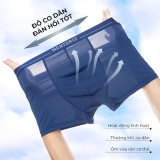 COMBO 3 Quần Sịp Boxer Nam Thun Lạnh MENTORIS , Quần Lót Nam Thoáng Mát, Thấm Hút Tốt CB3MBX08