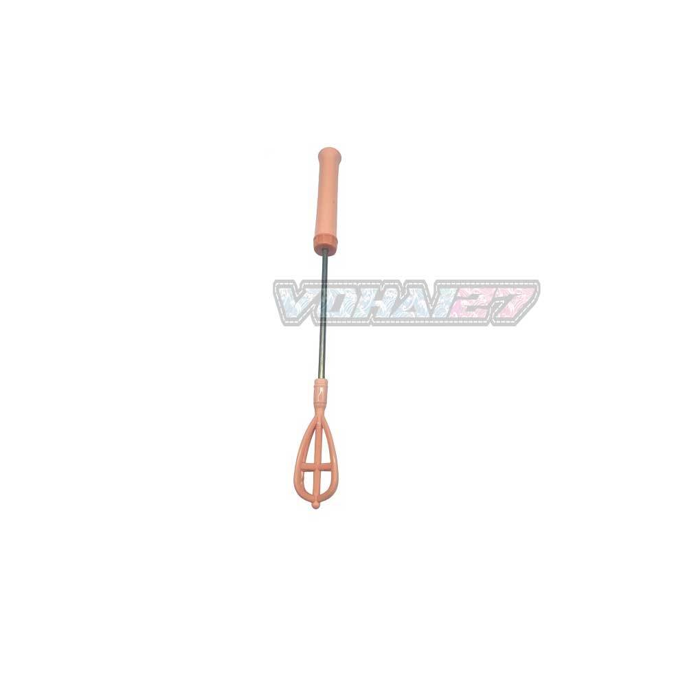 Cây đánh bọt cà phê lò xo bằng inox tay cầm nhựa , cây đánh trứng  lò xo bằng tay ( Giao màu ngẫu nhiên )