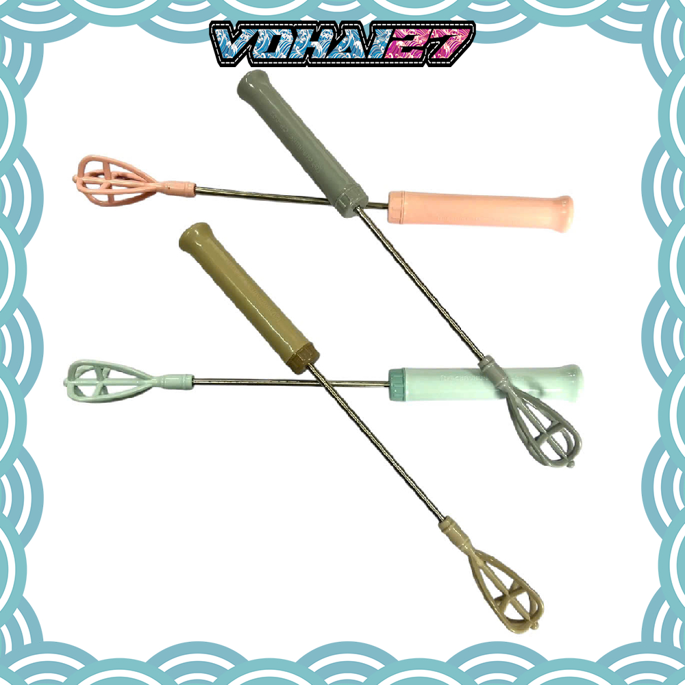 Cây đánh bọt cà phê lò xo bằng inox tay cầm nhựa , cây đánh trứng  lò xo bằng tay ( Giao màu ngẫu nhiên )
