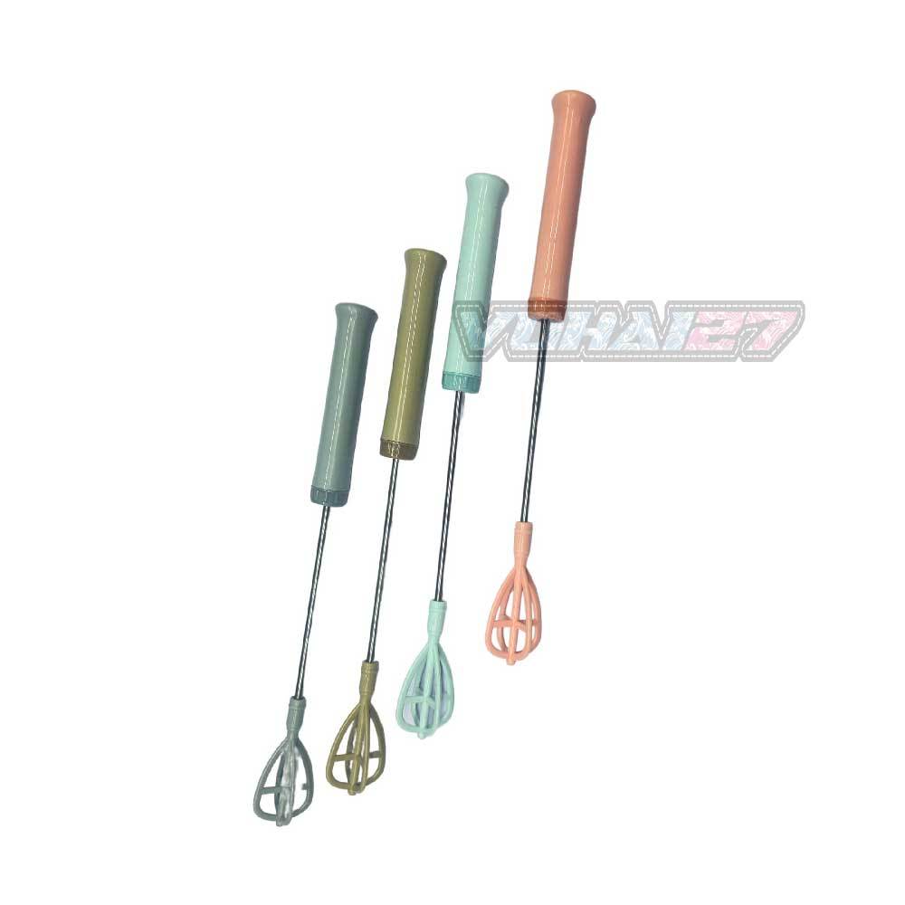 Cây đánh bọt cà phê lò xo bằng inox tay cầm nhựa , cây đánh trứng  lò xo bằng tay ( Giao màu ngẫu nhiên )