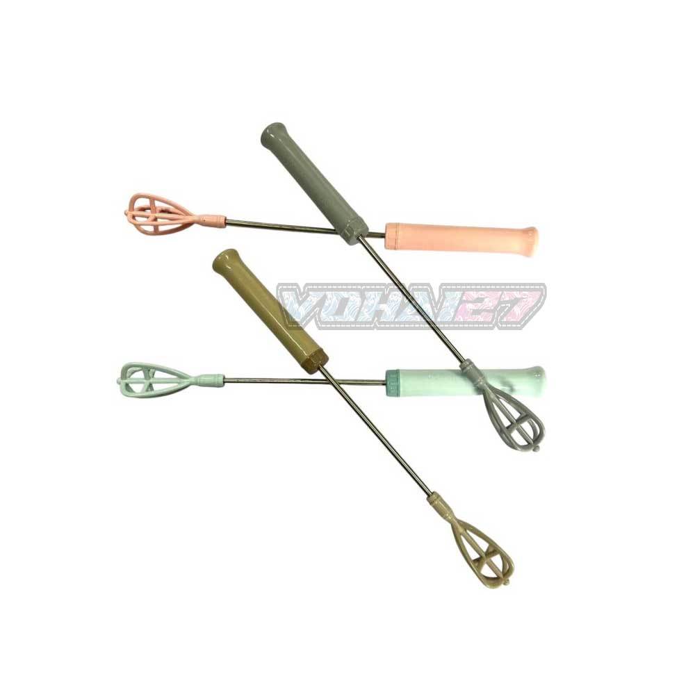 Cây đánh bọt cà phê lò xo bằng inox tay cầm nhựa , cây đánh trứng  lò xo bằng tay ( Giao màu ngẫu nhiên )