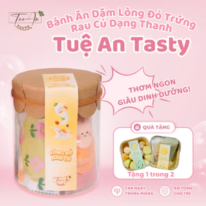 Bánh Ăn Dặm Lòng Đỏ Trứng Rau Củ 250ml 500ml 1000ml Dạng Thanh Tuệ An Tasty Dễ Cầm Nắm