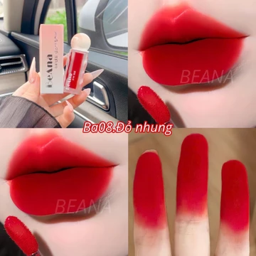 Son môi màu đỏ đô, đỏ nhung, đỏ ruby, Son beana cao cấp, thiết kế sang trọng, màu son quyến rũ hợp đi tiệc tối, đi chơi