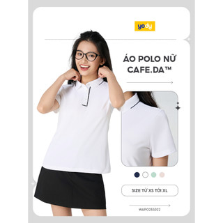 Áo polo nữ cafe.da mát mịn seamless YODY in nẹp không đường may giữ phom tốt WAPO25S022