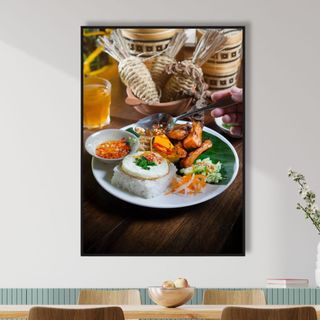 Tranh Canvas Treo Tường Quán Cơm BH87 - Tranh Decor, Trang Trí Quán Cơm Tấm, Cơm Sườn, Cơm Gà, Cơm Văn Phòng Cao Cấp