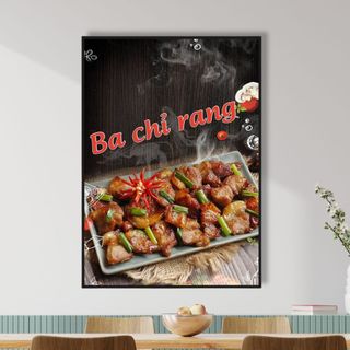 Tranh Canvas Treo Tường Quán Cơm BH87 - Tranh Decor, Trang Trí Quán Cơm Tấm, Cơm Sườn, Cơm Gà, Cơm Văn Phòng Cao Cấp