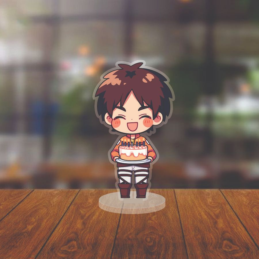 Mô hình Standee Nhân Vật Anime Sinh Nhật -  Chất liệu mica- Trang trí để bàn góc học tập (KT :12cm)
