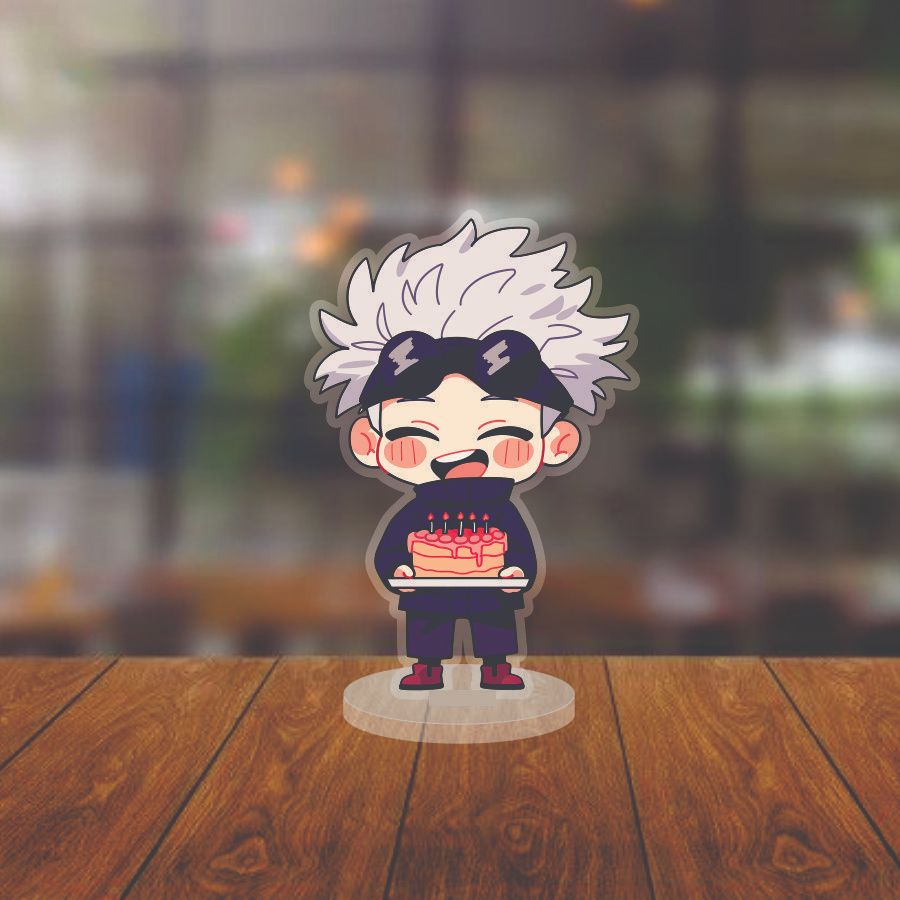 Mô hình Standee Nhân Vật Anime Sinh Nhật -  Chất liệu mica- Trang trí để bàn góc học tập (KT :12cm)