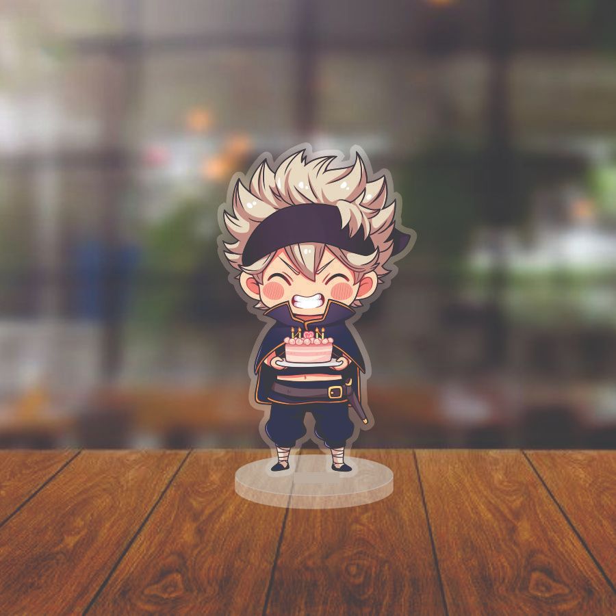 Mô hình Standee Nhân Vật Anime Sinh Nhật -  Chất liệu mica- Trang trí để bàn góc học tập (KT :12cm)