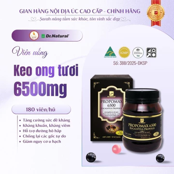 Viên uống keo ong tươi 6500mg - Thực Phẩm Bảo Vệ Sức Khỏe PROPOMAX 6500 Eucalyptus Propolis