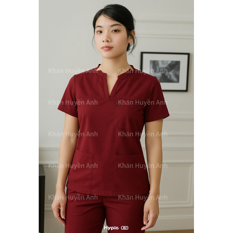 Đồng phục spa,thẩm mỹ viện chất liệu cotton lạnh hàng thiết kế
