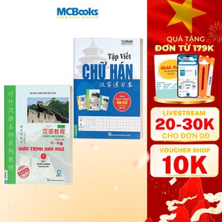 Sách - Combo Giáo Trình Hán Ngữ 1 Tập 1 Quyển Thượng Và Tập Viết Chữ Hán Theo GTHN- Kèm App Học Online